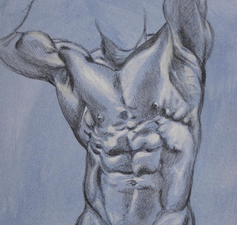 Male torso Painting by Elizabeth Parker | Fine Art America