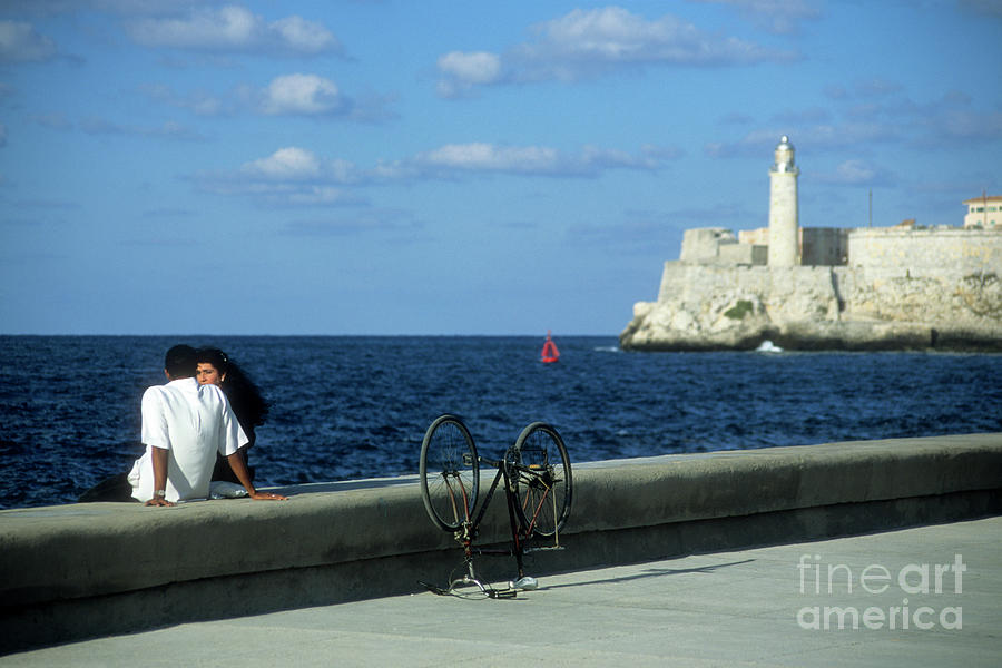 Malecon Conversations Havana Cuba Photograph by James Brunker