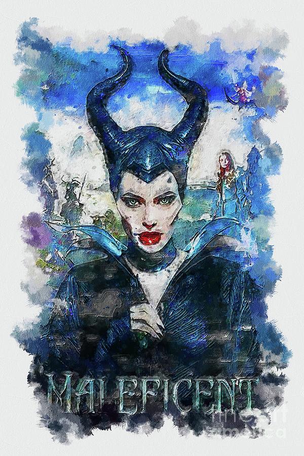 Maleficent Painting by Emelia Marquardt - Fine Art America