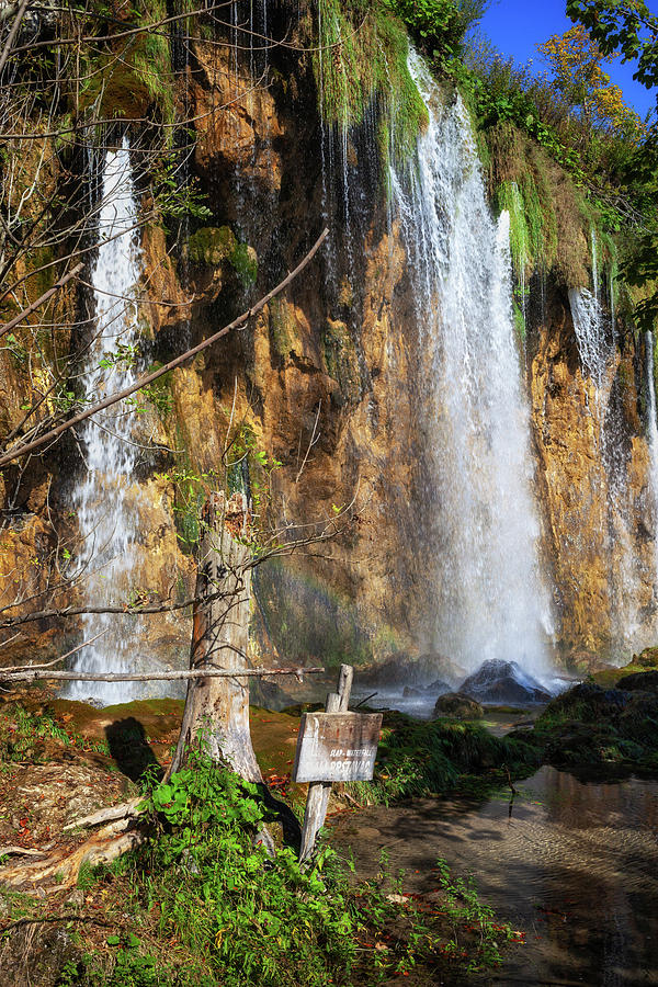 Mali Prstavac Waterfall in Plitvice Lakes Photograph by Artur Bogacki