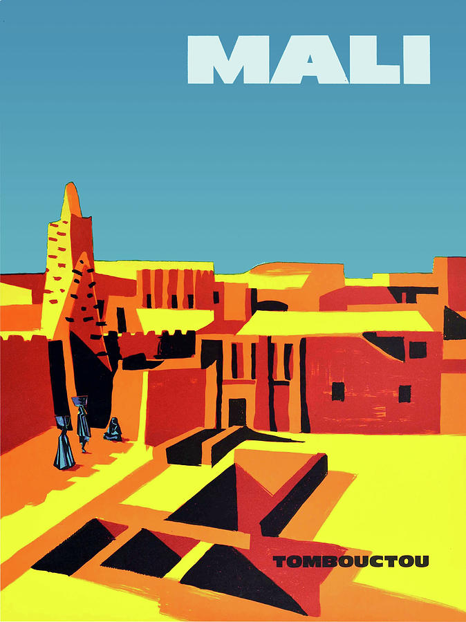 Mali, Timbuktu City Roofs Digital Art by Long Shot