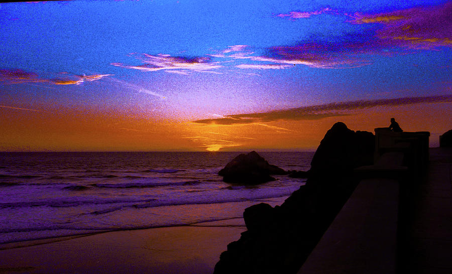 Malibu Flash at Sunset Photograph by Bonnie Colgan