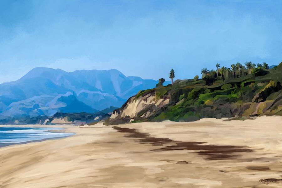 Malibu Painting by Sonja Kraft Malibu Painting by Sonja Kraft