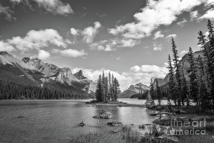 Maligne lake, Jasper National Park, Alberta Photograph by Delphimages Photo Creations