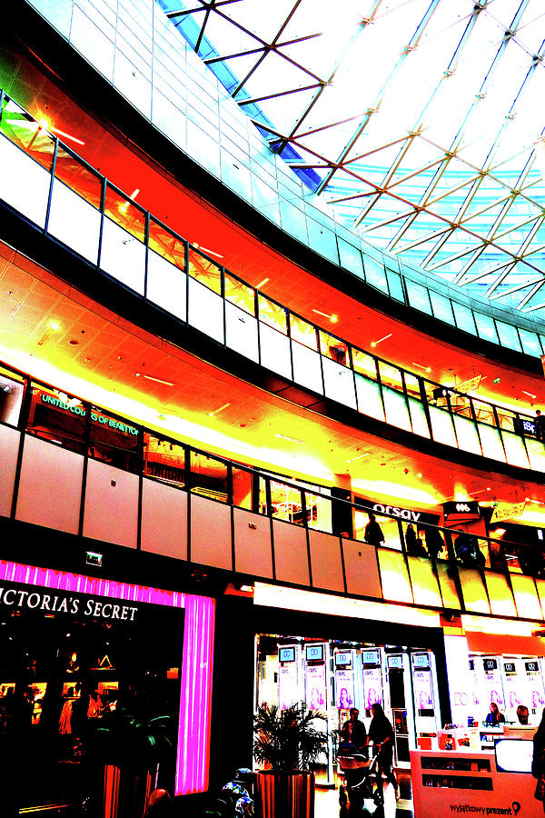 Mall Interior In Warsaw, Poland Photograph by John Siest