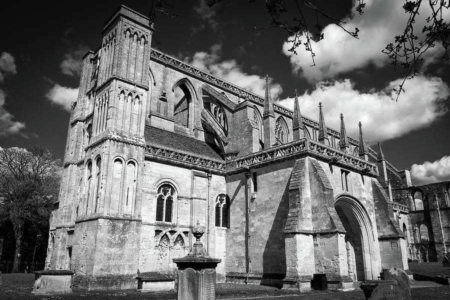 Malmesbury Abbey in spring Photograph by Seeables Visual Arts