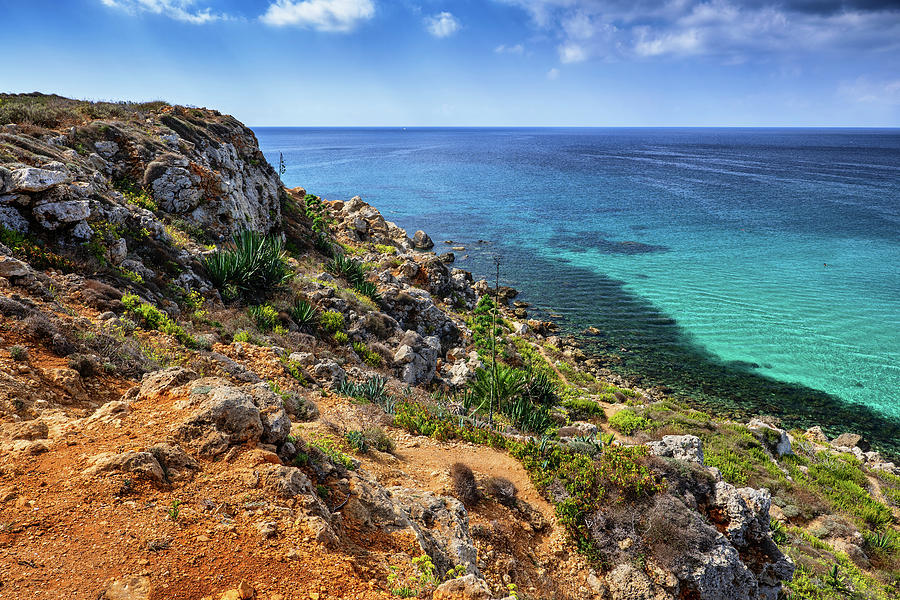 Malta Island Coastline Landscape Photograph by Artur Bogacki