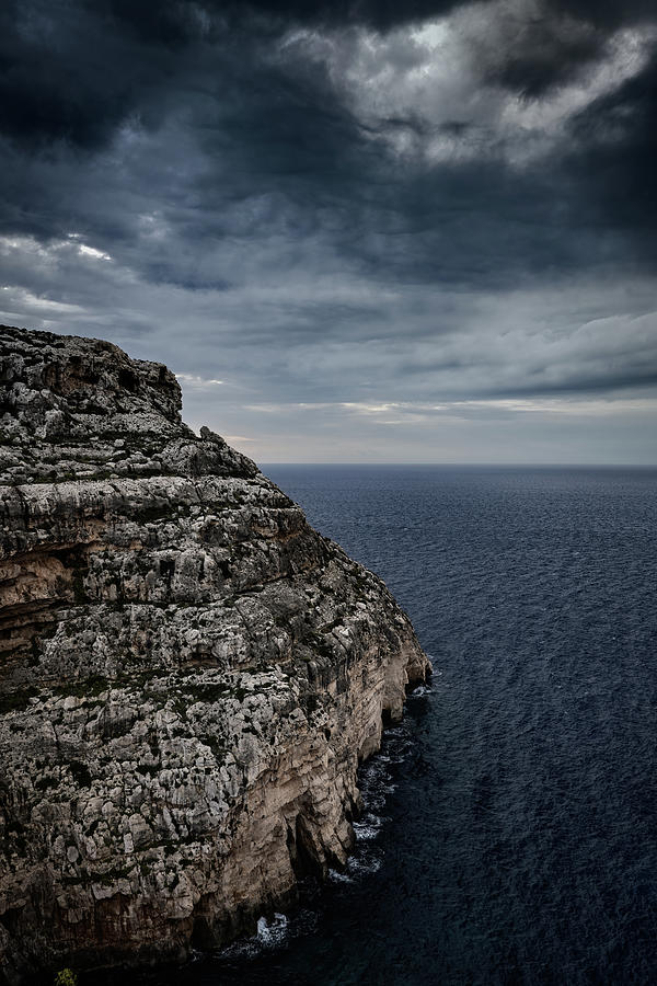 Malta Island Sea Coast On Stormy Morning Photograph by Artur Bogacki