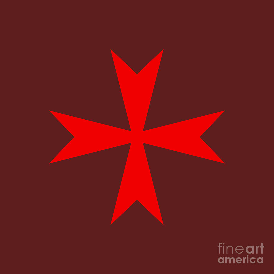 Religion Digital Art - Maltese Cross Variant by Frederick Holiday