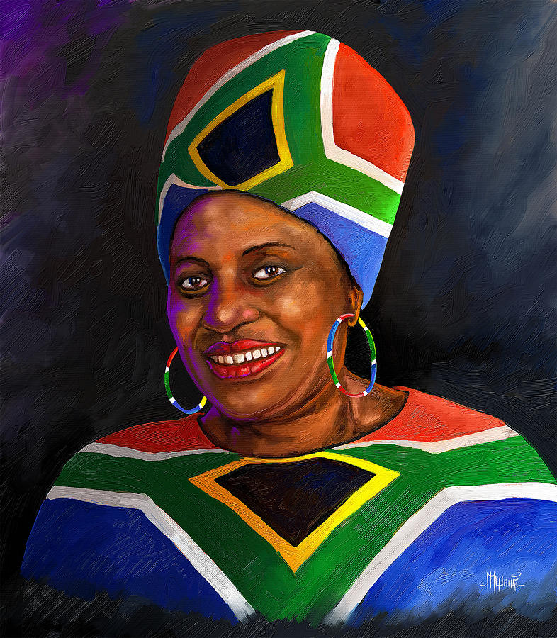 Houston Painting - Mama Africa by Anthony Mwangi
