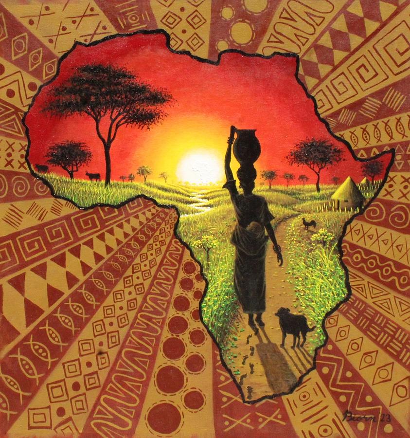 Mama Africa Painting By M Biorn - Fine Art America