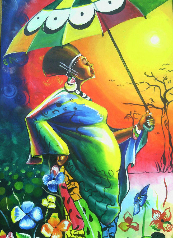 Mama Africa Painting by Rwema Sam - Fine Art America