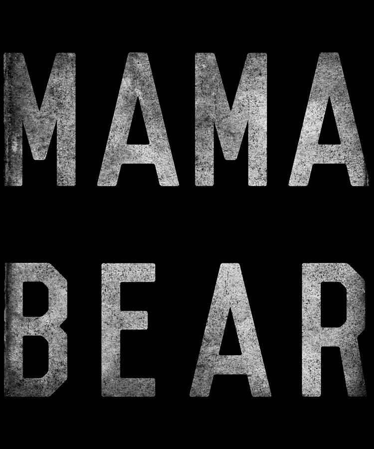 Mama Bear Retro Digital Art by Flippin Sweet Gear