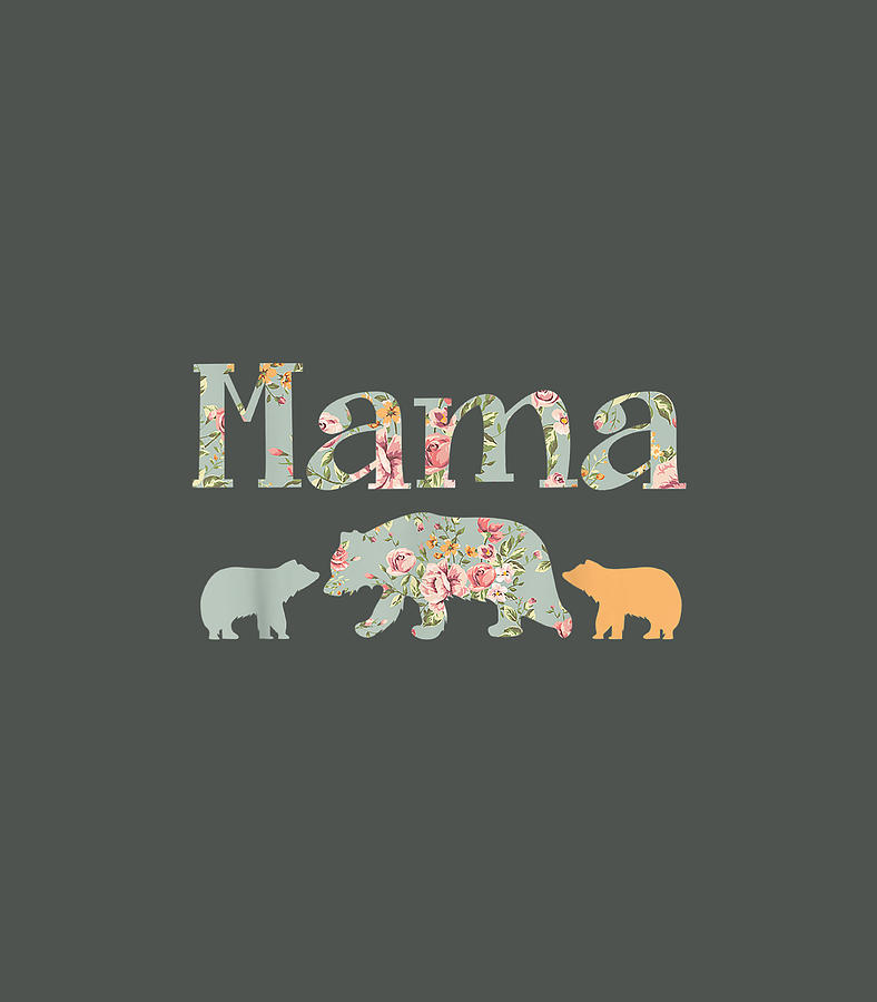 Mama Bear and Two Cubs' Cool Bear Mom Gift