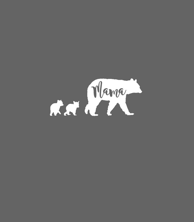 Mama Bear with 2 Cubs Retro Mother's Day Shirt' Men's T-Shirt