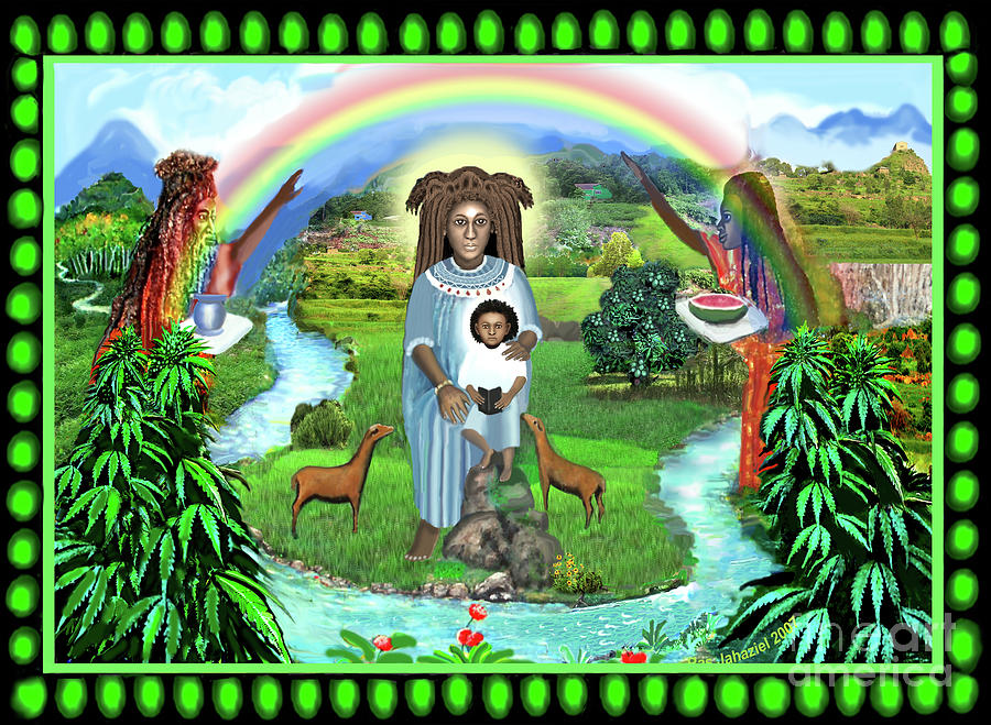 Rastafari Painting - Mama Iration by Ras Tafari Rastafari Painting - Mama Iration by Ras Tafari