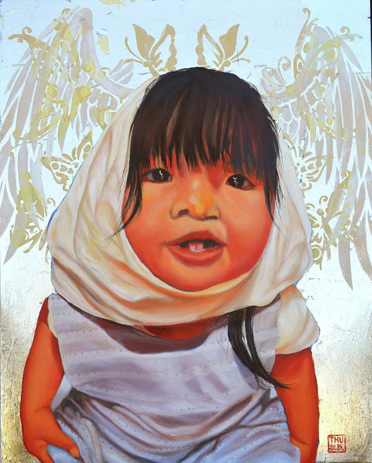 Mama is home Painting by Thu Nguyen