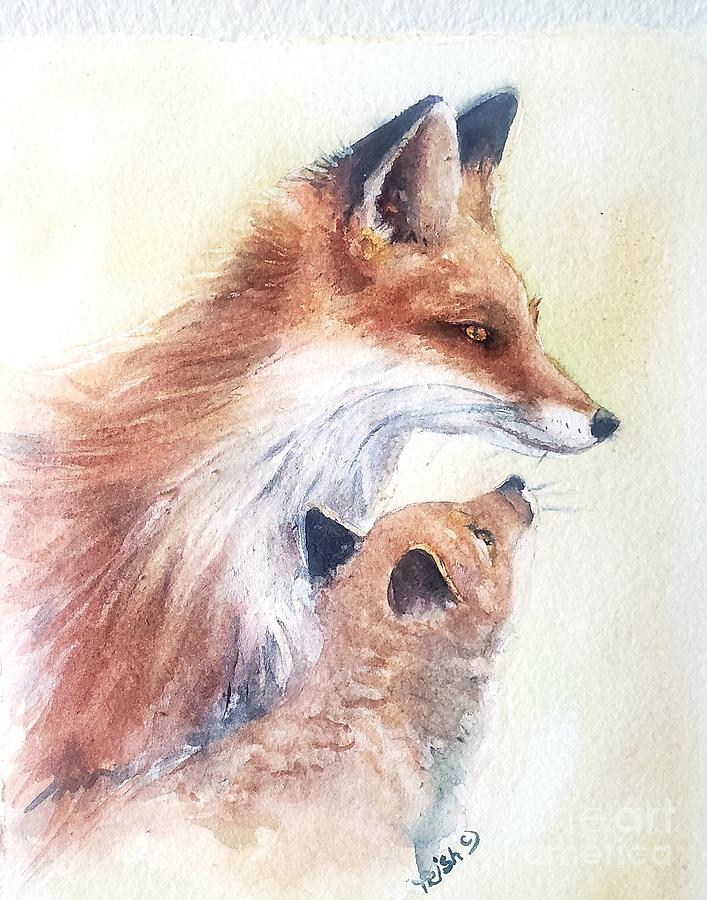 Mama love Painting by Patricia Pushaw
