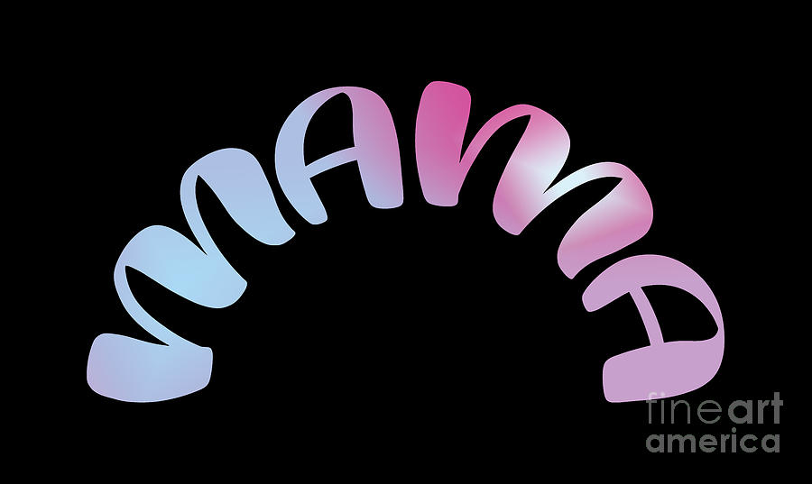 Mama, Rainbow Mama Sweatshirt, Rainbow Mama Hoodie, Mama Sweatshirt, Mama Hoodie, Retro Mom Digital Art by David Millenheft