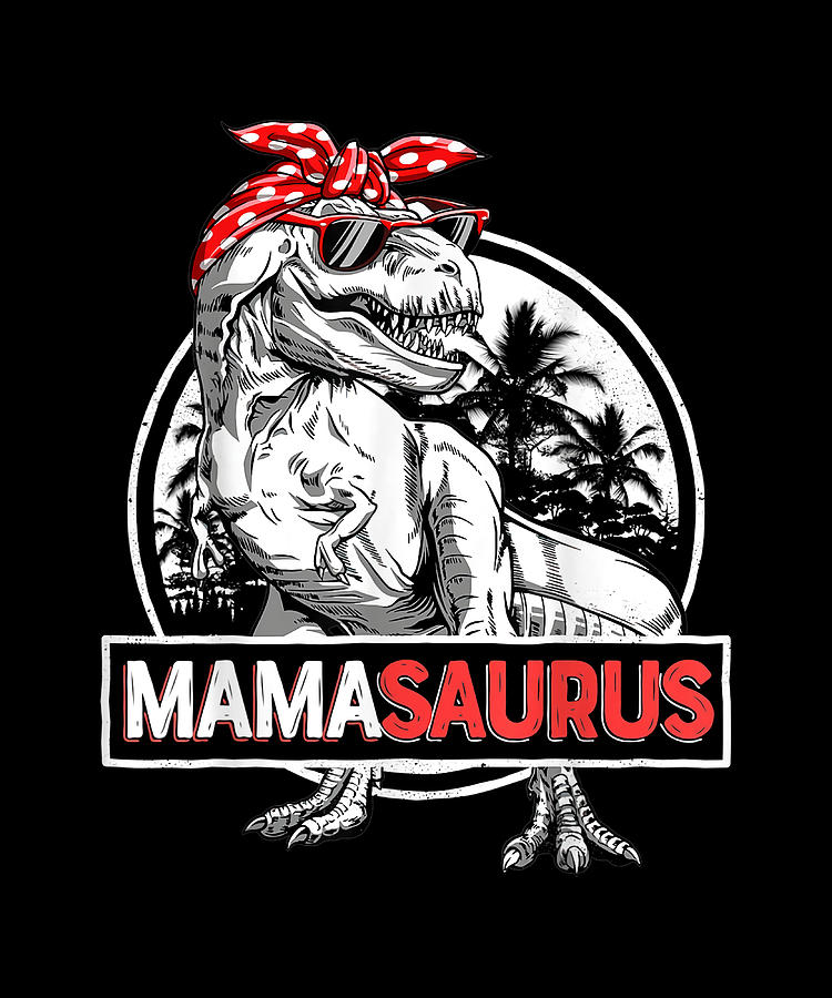 Mamasaurus T rex Dinosaur Poster aesthetic Painting by Tracy Graham ...