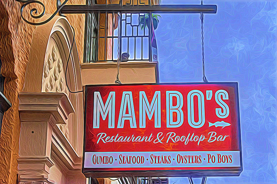 Mambos Restaurant and Rooftop Bar Bourbon Street Photograph by Debra Martz