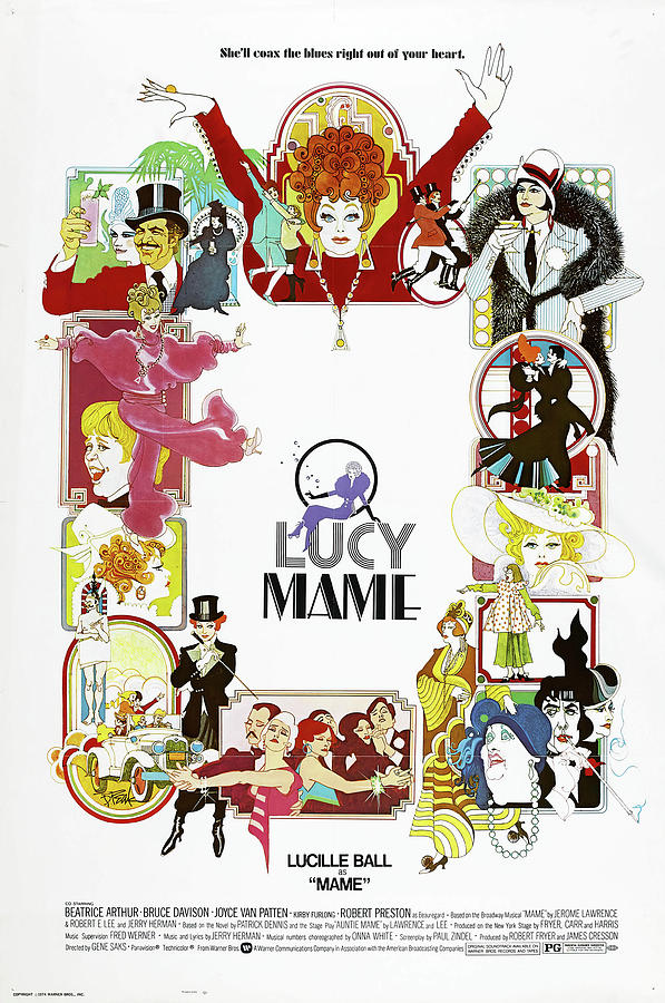 Mame, 1974 - art by Robert Peak Mixed Media by Movie World Posters