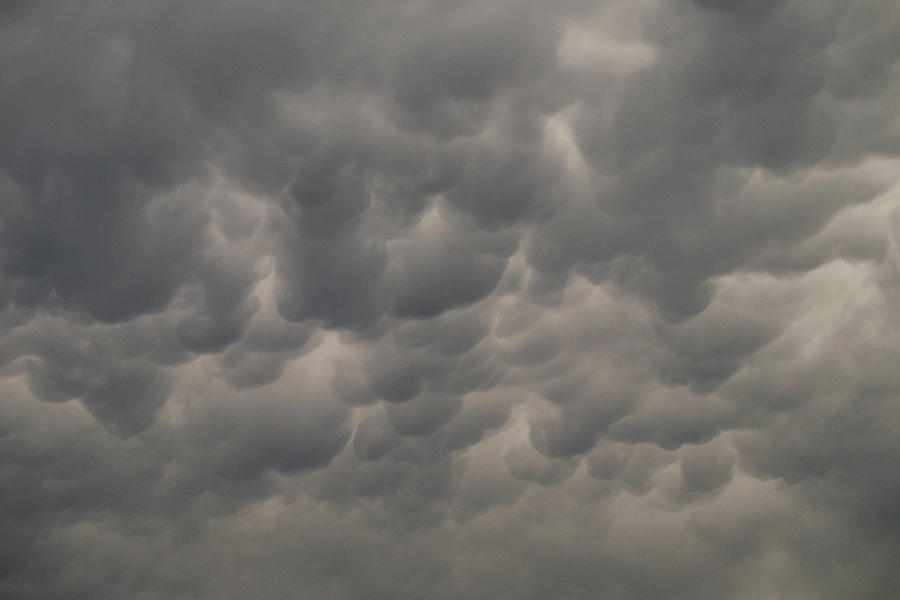 Mammatocumulus storm clouds Photograph by David L Moore
