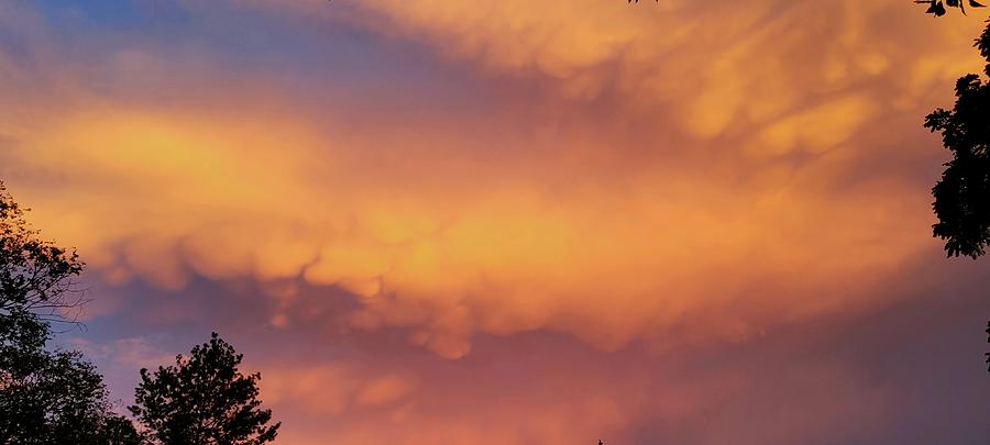 Mammatus at Sunset 8/28/21 Photograph by Ally White