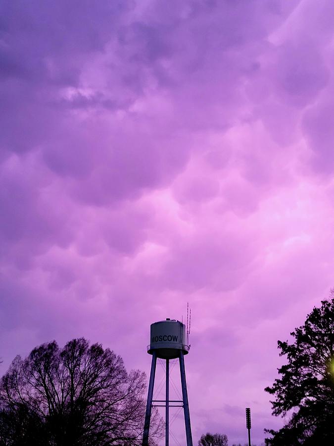Mammatus Clouds in Moscow, Tennessee  Photograph by Ally White