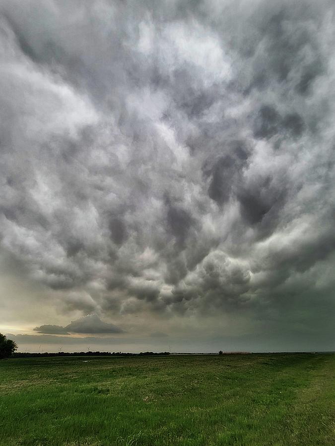 Mammatus Clouds Near Waco, Texas  Photograph by Ally White