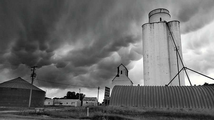 Mammatus Clouds Over the Farm  Photograph by Ally White