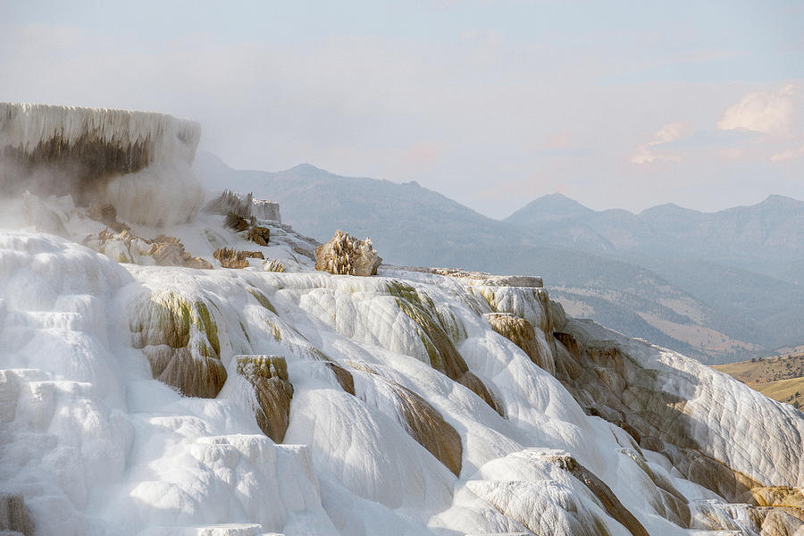 Mammoth hot springs #6 Photograph by Alberto Zanoni