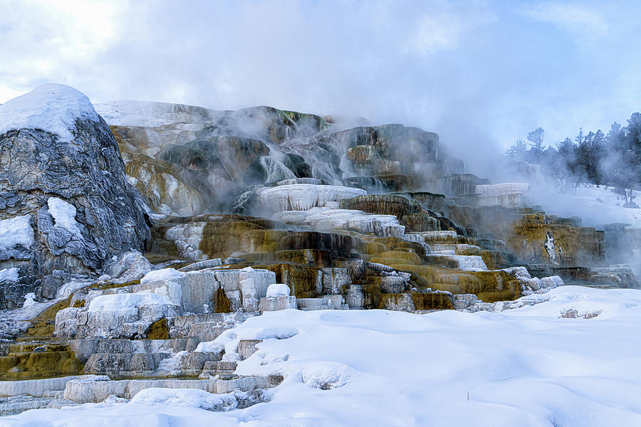 Mammoth Hot Springs I Photograph by Cheryl Strahl