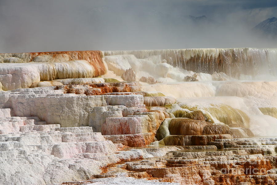 Mammoth Hot Springs Impression Photograph by Christiane Schulze Art And Photography