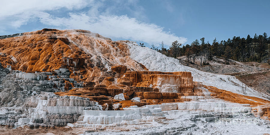 Mammoth Hot Springs in Yellowstone National Park, Wyoming Photograph by Henk Meijer Photography