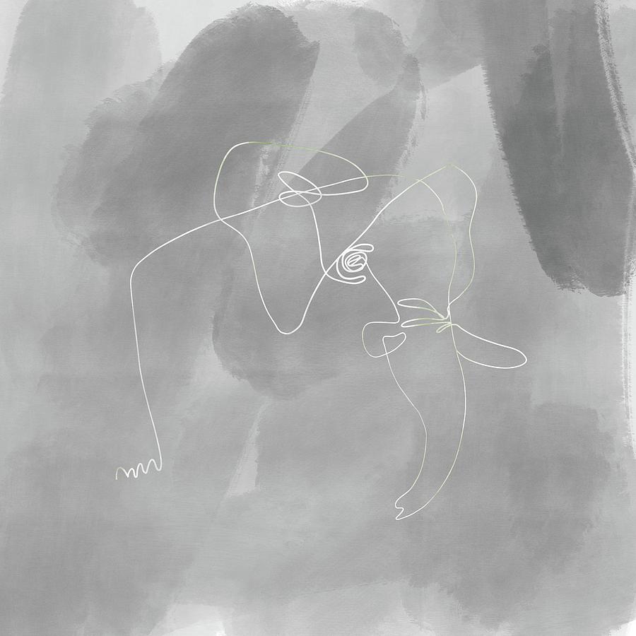 Abstract Digital Art - Mammoth - Minimal, Modern - Contemporary Abstract Painting by Studio Grafiikka