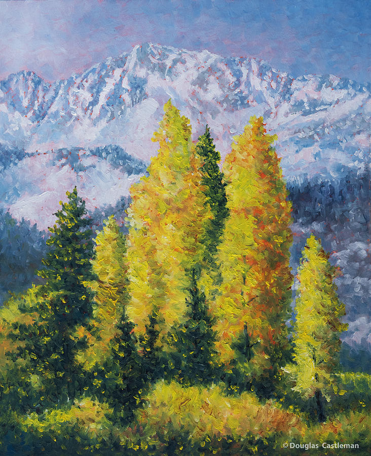 Mammoth Mountain Autumn Painting by Douglas Castleman