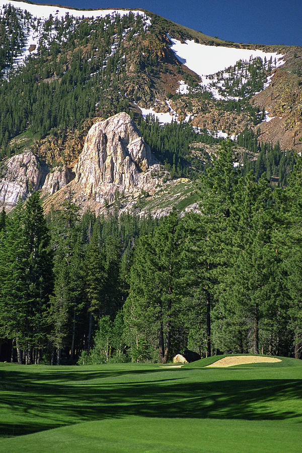 Mammoth Rock Landmark, Sierra Star Golf, Ninth Hole Photograph by Bonnie Colgan