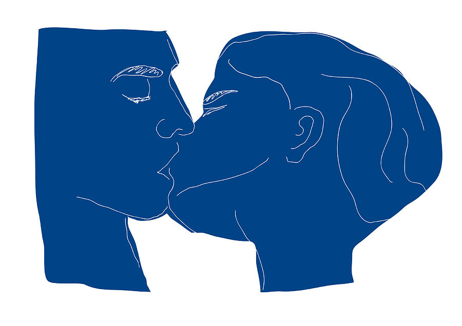 Man And Woman Kissing Drawing By Ole Schwander Fine Art America 9862