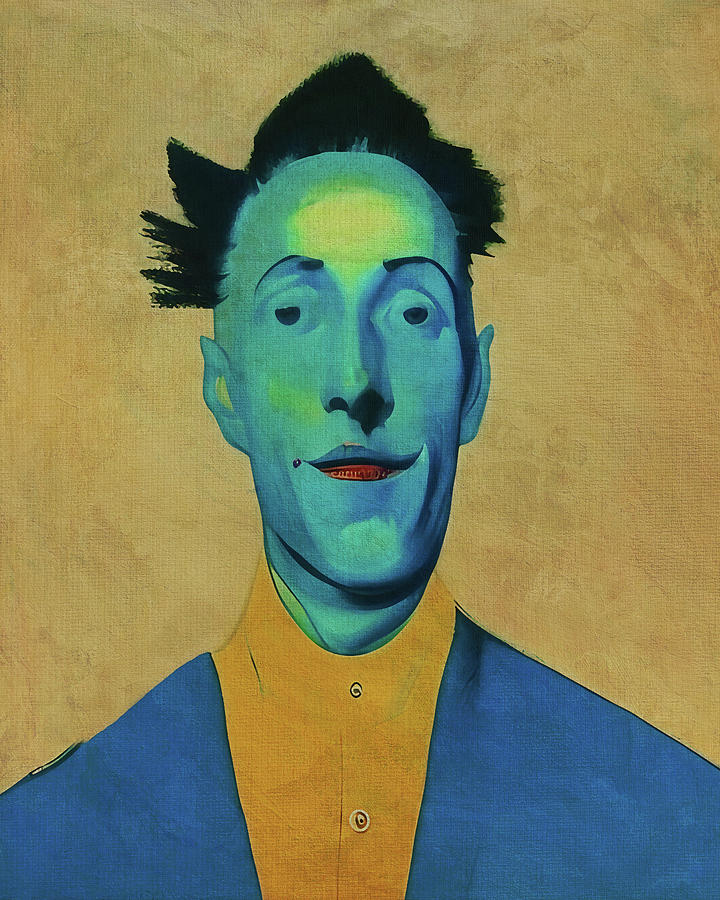 Man in blue Digital Art by Jan Keteleer