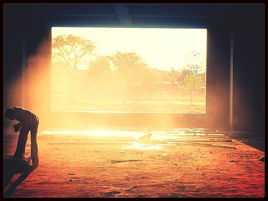 Man In Deserted Building In Sunlight Photograph by Sagar Pujari / EyeEm Man In Deserted Building In Sunlight Photograph by Sagar Pujari / EyeEm