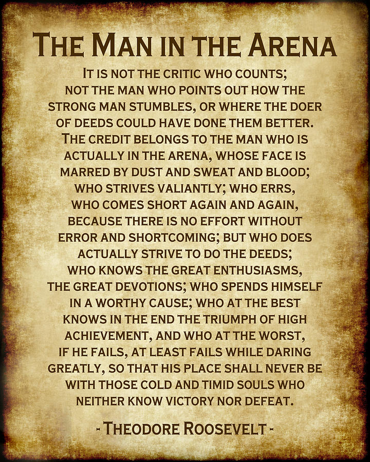 Man in the Arena - Antique Digital Art by Ginny Gaura
