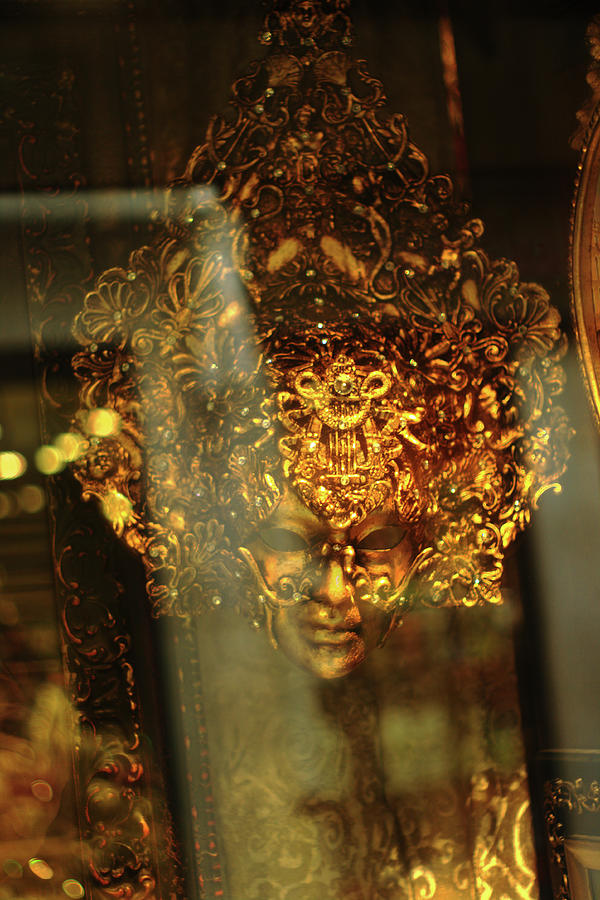 Man In The Gold Mask Photograph by Suzanne Powers