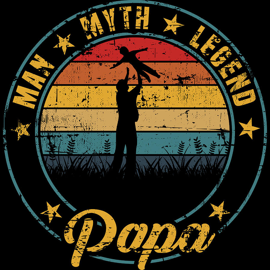 Papa's Place 5x8 Sign Man Myth Legend Grandpa Best Greatest #1 Father Pine Trees 