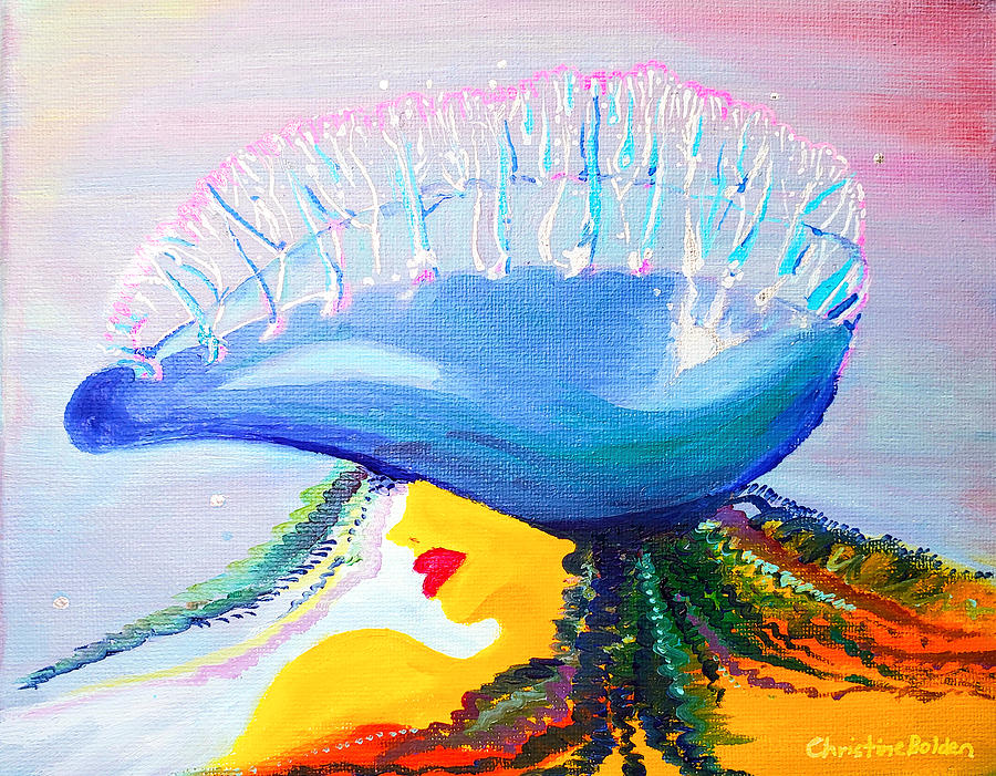 Man O War Painting by Christine Bolden