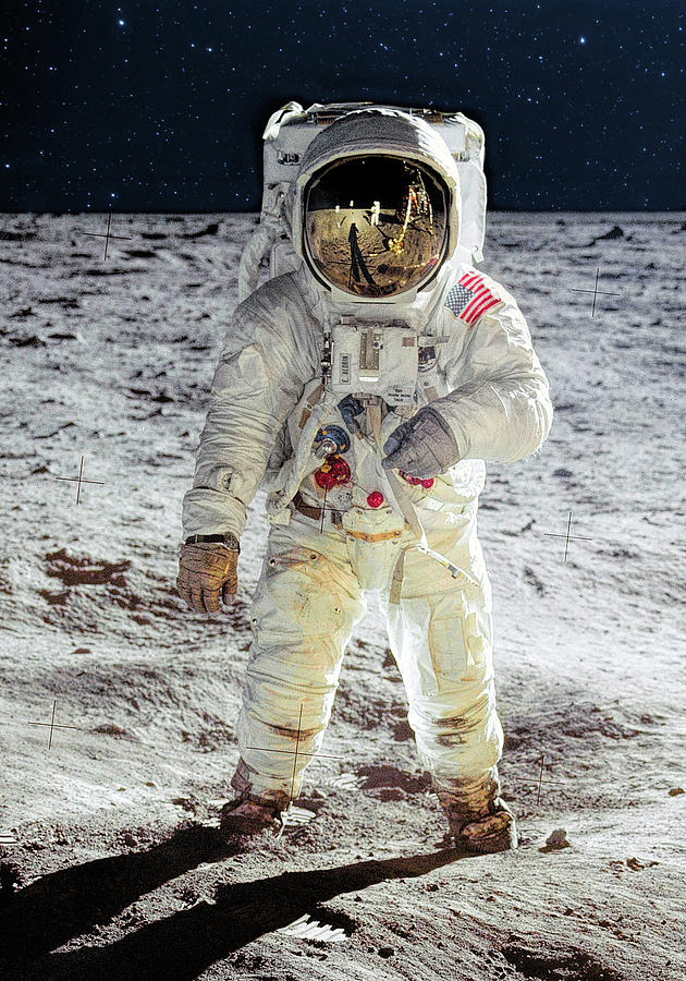 Space Photograph - Man on the Moon by Christopher Arndt