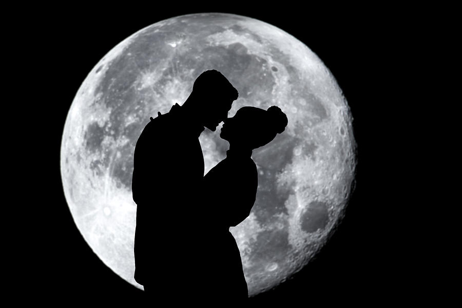 Man Proposing with Moon Photograph by Adamkaz