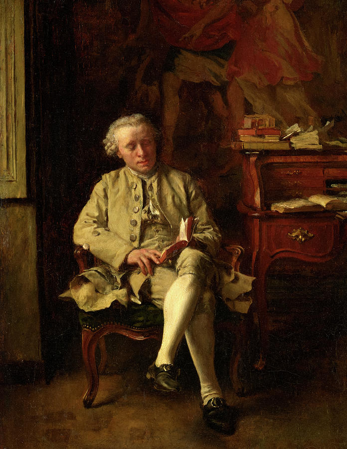 Man Reading, 1851 Painting by Ernest Meissonier | Fine Art America