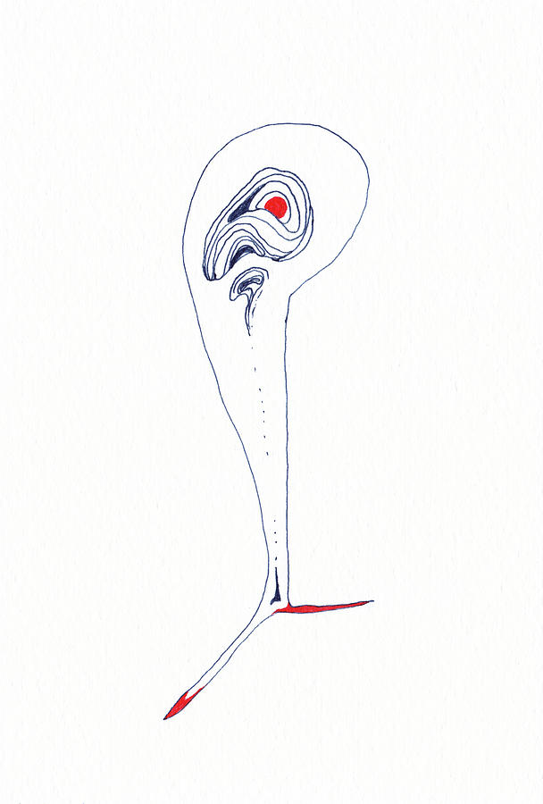 Lines Drawing - Man - #ss20dw006 by Satomi Sugimoto Lines Drawing - Man - #ss20dw006 by Satomi Sugimoto