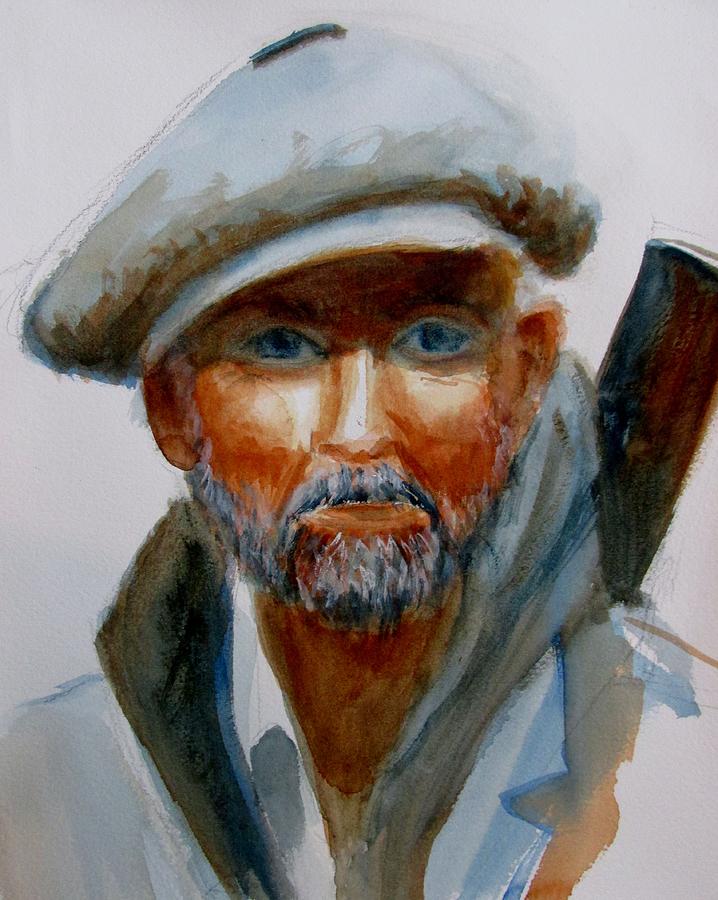 Man with a rifle Painting by Linda Emerson - Fine Art America